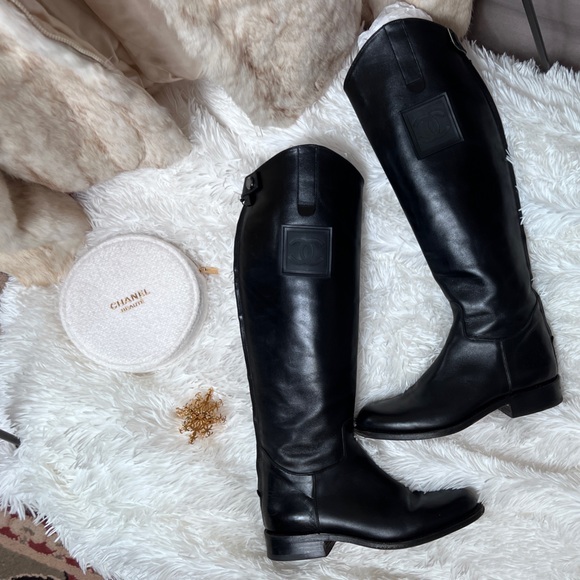 ✨CHANEL Riding Boots ✨ Size 8.5 - 9 - Picture 1 of 16